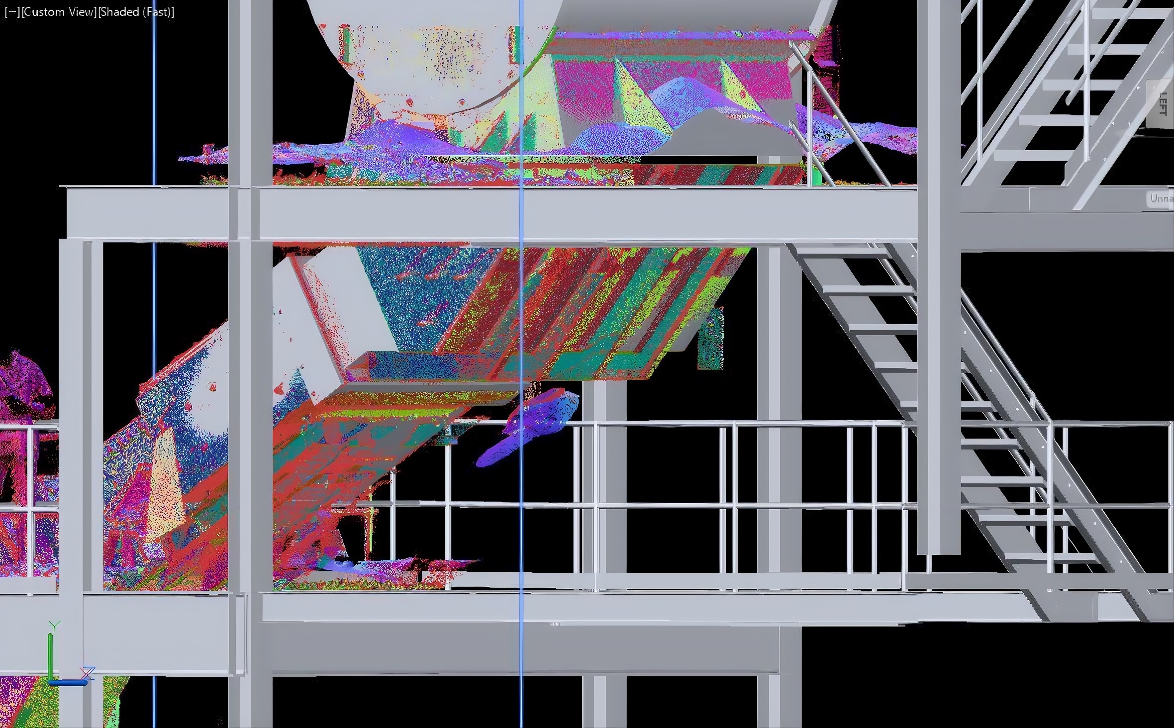 Point cloud — CAD section view