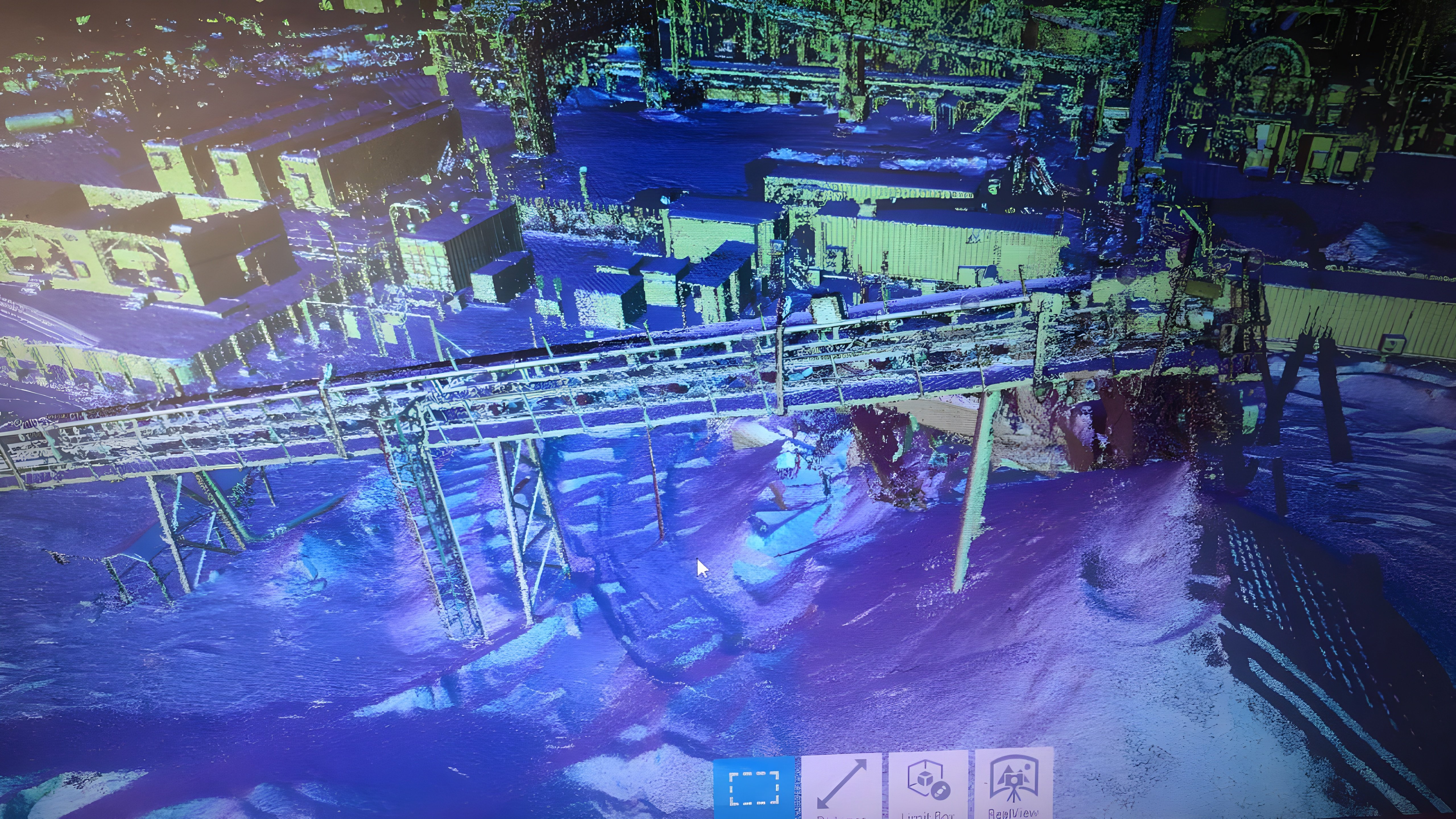 Point cloud — site aerial perspective